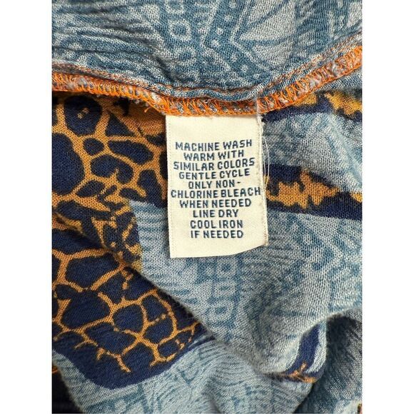 Go Softly Patio Dress Plus Sz. 1X Giraffe Flounce Sleeves Lightweight Packable - Picture 11 of 11